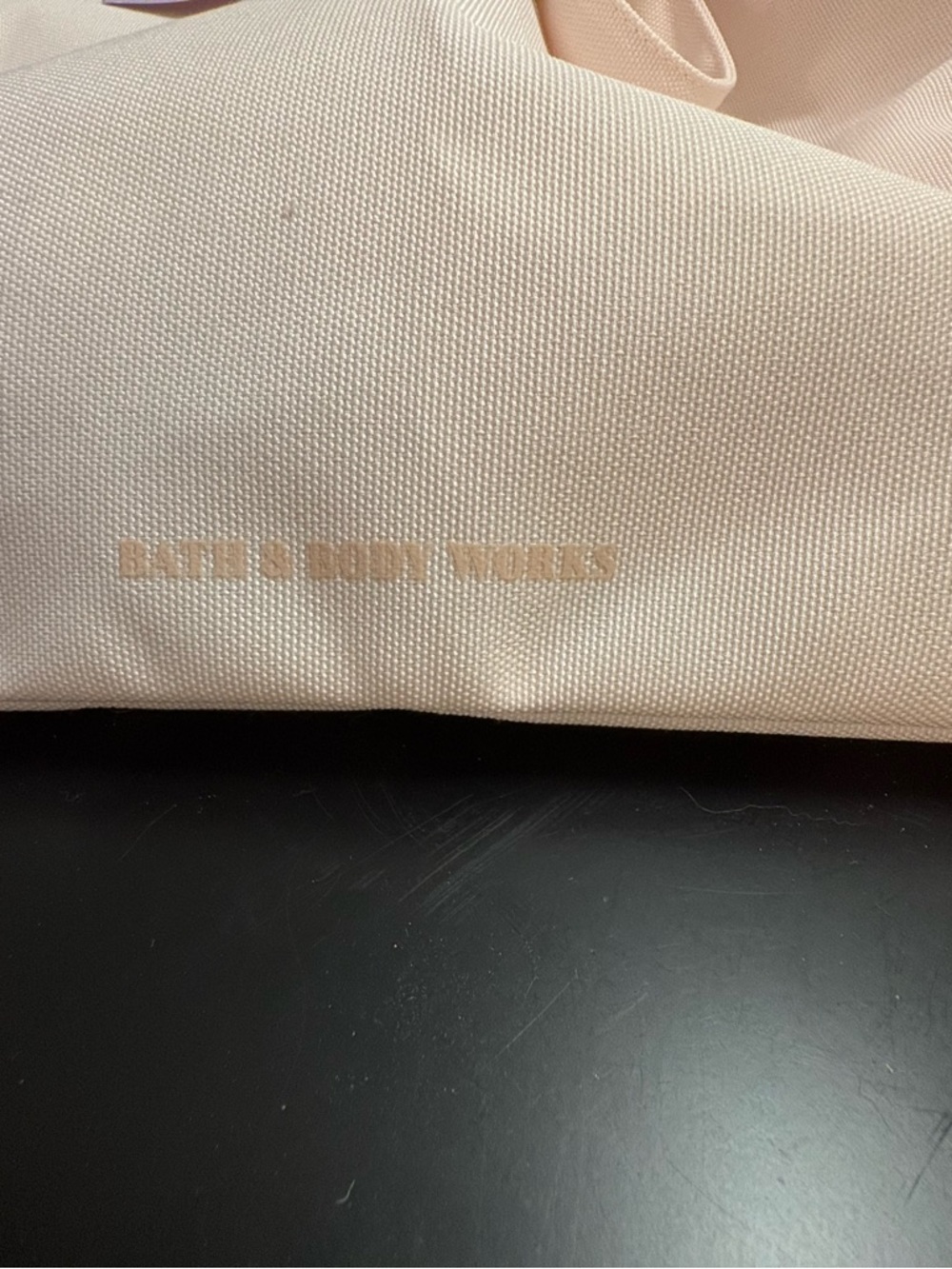 Bath & Body Works Blush Pink Ruffle Tote - Picture 3 of 5